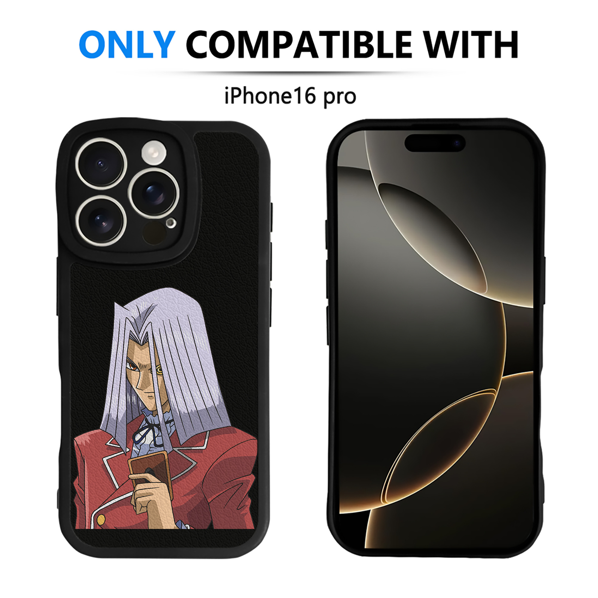 遊☆戯☆王 Yu-Gi-Oh! 【iPhone 16シリーズ対応】シリコンスマホケース（レザー調） 材質：シリコン